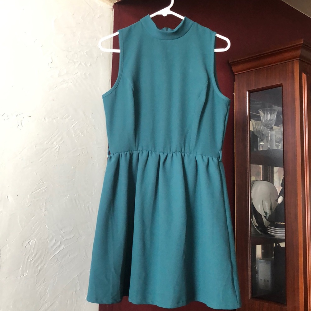 Emerald green dress